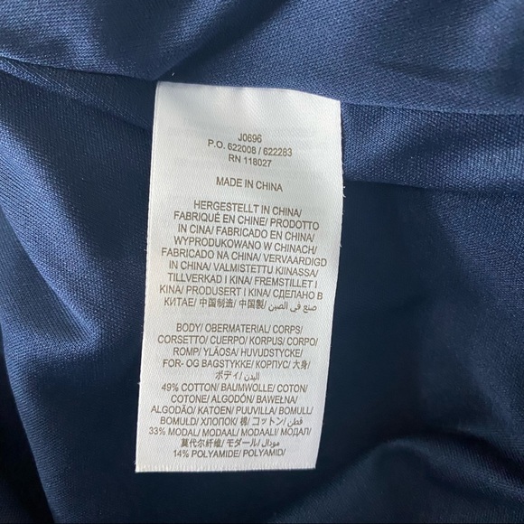 Boden Blue and Black Floral Print Dress - Picture 12 of 13